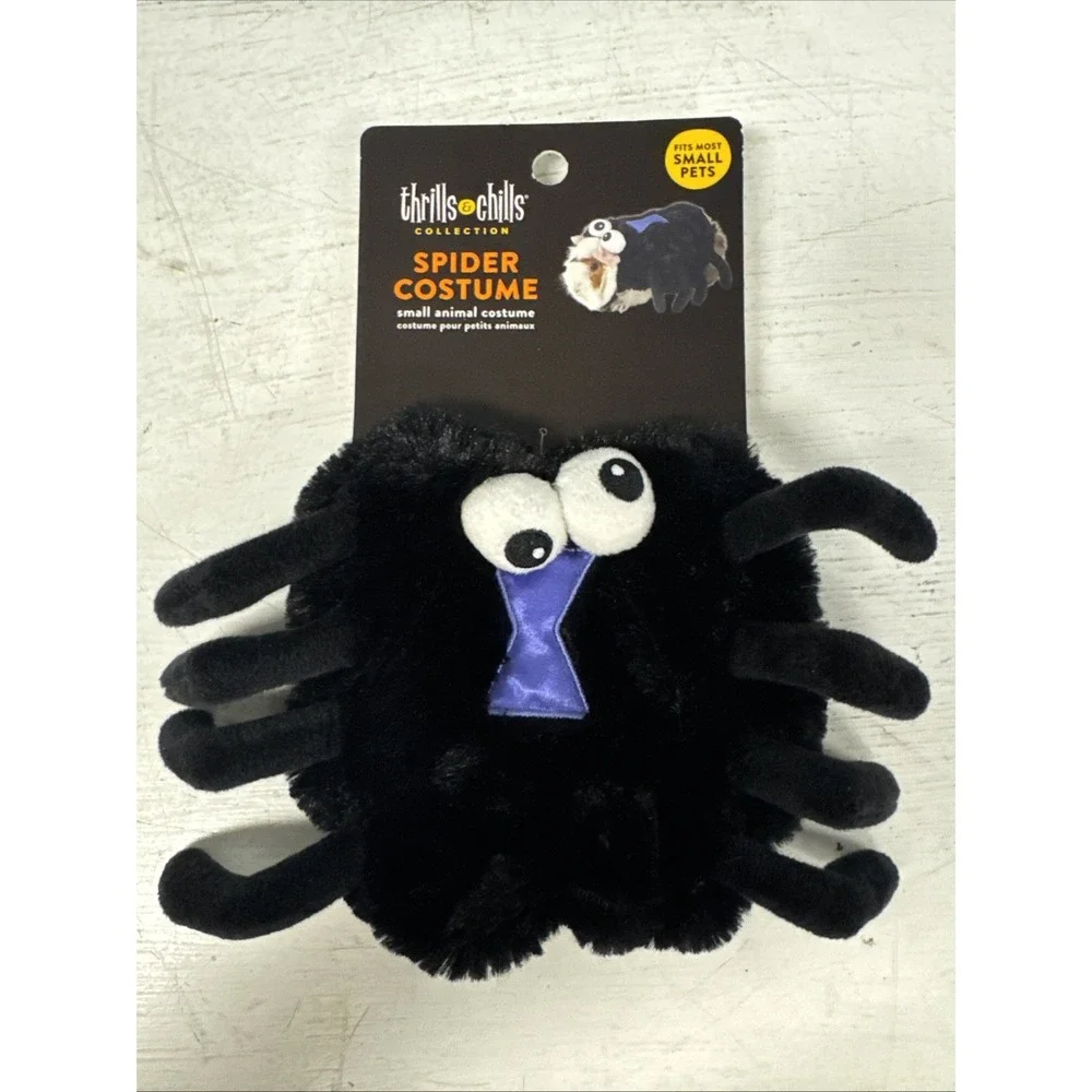 Small Animal Costume Thrills & Chills‎ Pumpkin Guinea Pig Plush SPIDER Halloween